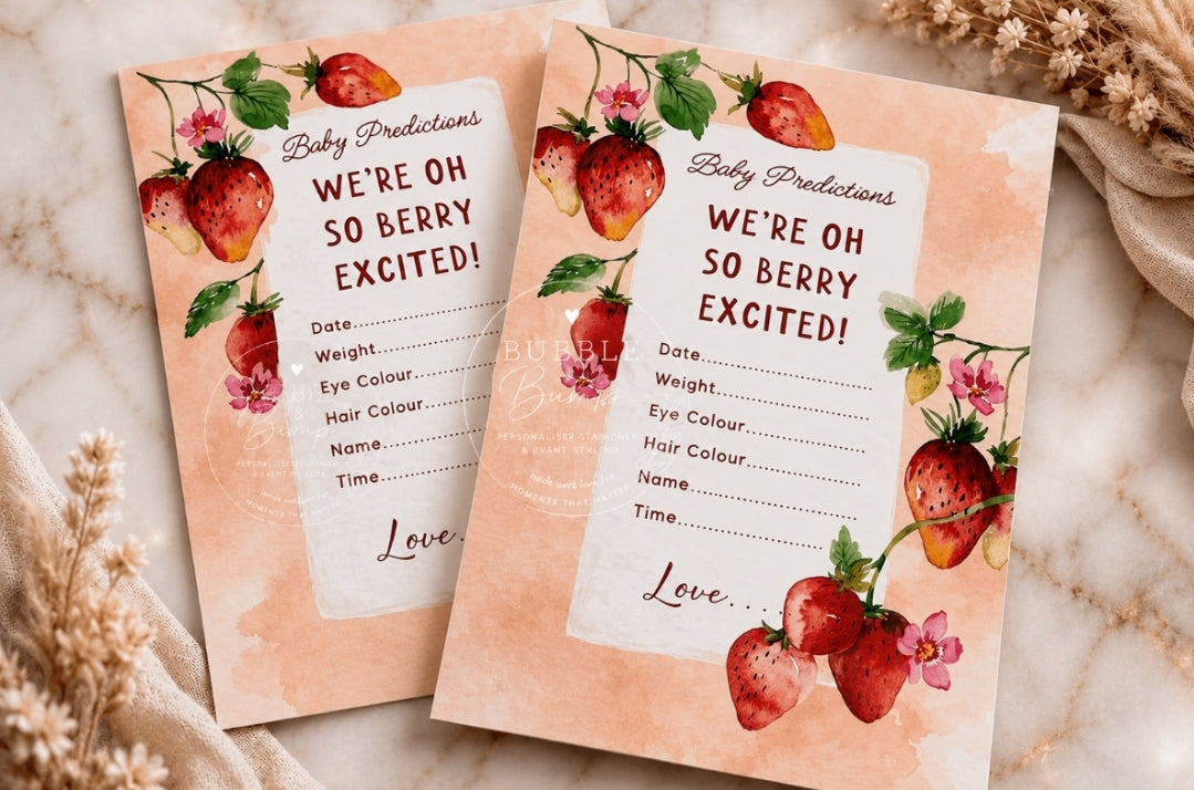 Baby Prediction Cards